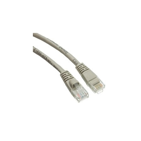 Cable Wholesale Cat6a Gray Copper Ethernet Patch Cable, 10 Gigabit, Snagless/Molded Boot, POE Compliant, 500 13X6-02105